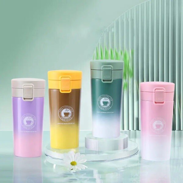 Podium of dual shade insulated coffee mug having capacity of 380 Ml Each