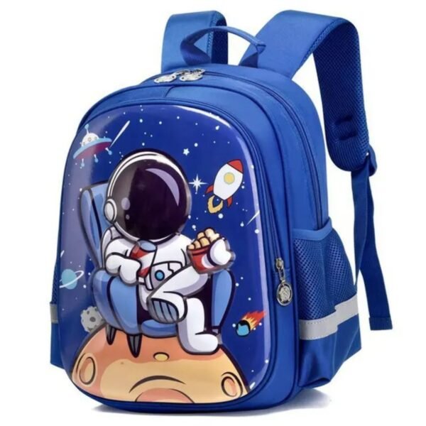 3D EVA Hardcase Backpack space print on white background