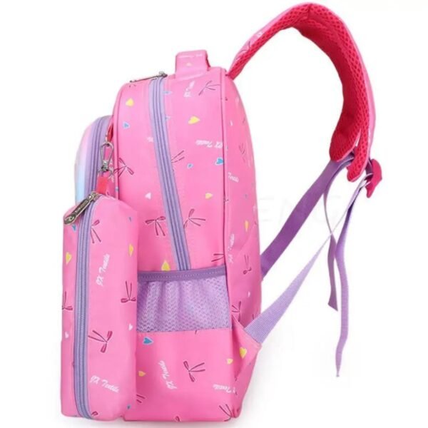 Pencil pouch and bottle holder of kids backpack