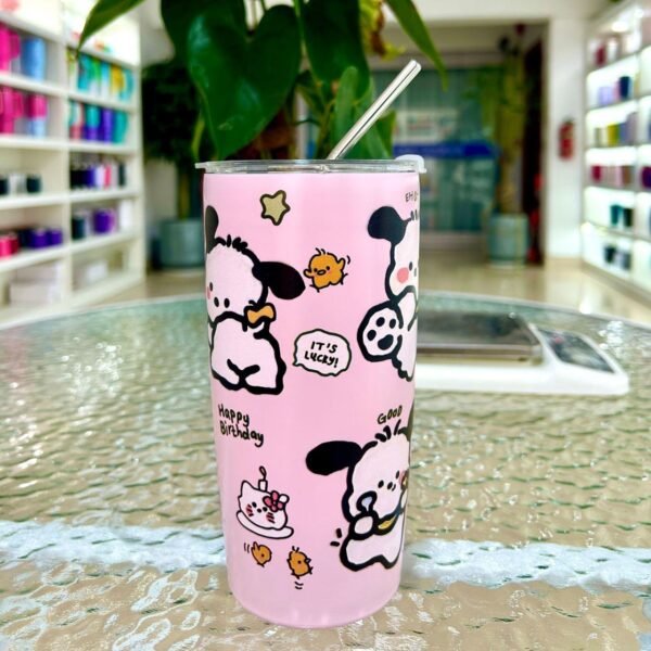 Korean Style Coffee Mug with Steel Straw | 304 Stainless Steel | Insulation | Airtight & Leak-Proof |600 Ml | Assorted Colors | Box Packing - Image 4