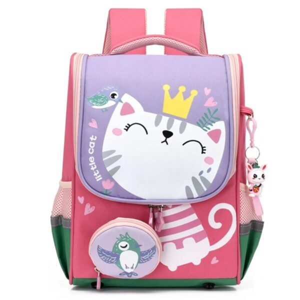Stylish Printed School Backpack for Kids with Pencil Pouch | Unisex School Bag | Maty Fabric | OPP Packing - Image 7