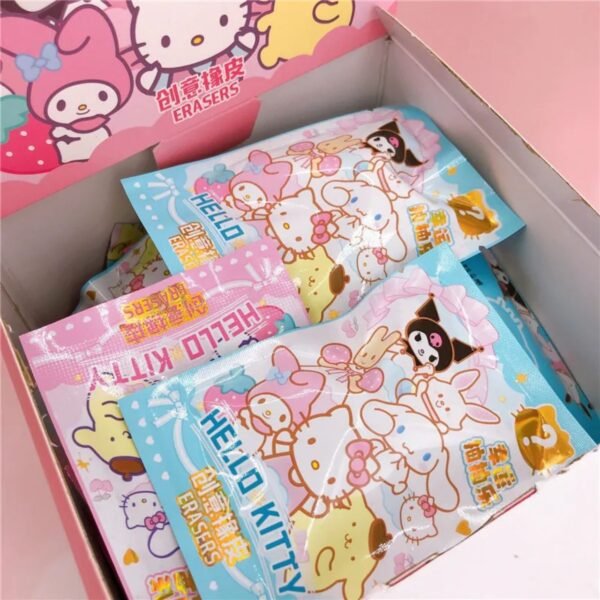 Anime 3D Cartoon Design Eraser Set for Kids | Student Stationery Gift | Assorted Colors | Box Packing - Image 5