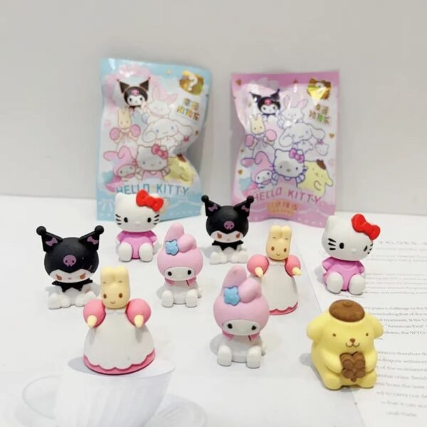 3D Cartoon Design Eraser on decorative background