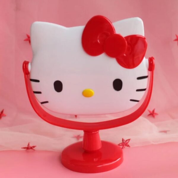 Portable Hello Kitty Desk-top Mirror 360° Rotation | Kawaii Desk Mirro | Assorted Colors | Box Packing - Image 3