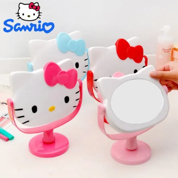 Portable Hello Kitty Desk-top Mirror 360° Rotation | Kawaii Desk Mirro | Assorted Colors | Box Packing - Image 4