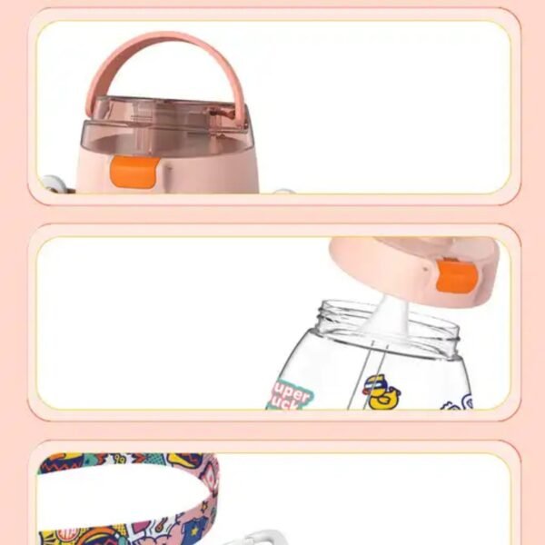 plastic kids sipper showing cap on white background