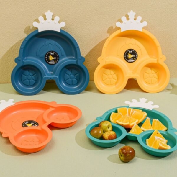 Unbreakable Plastic Food Plate for Kids | Multipurpose use Plates | Assorted Colors & Shapes | OPP Packing - Image 6