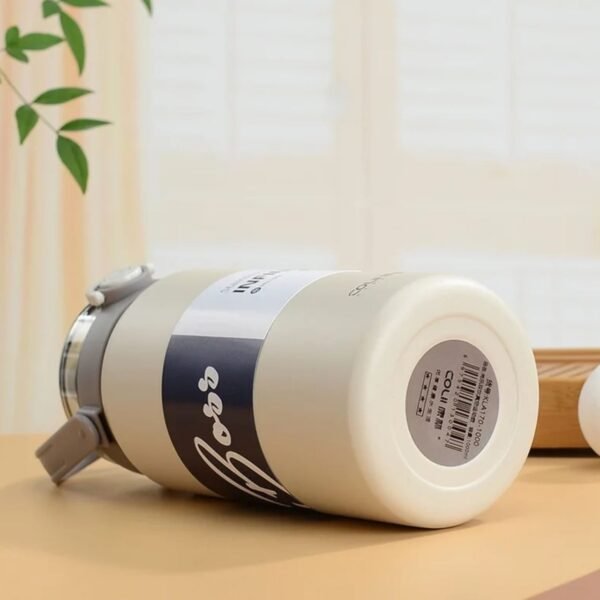 Stainless Steel Double Wall Insulated Sipper | with Straw & Handle | Push Lock Button | 1000 Ml | Assorted Colors | Box Packing - Image 8