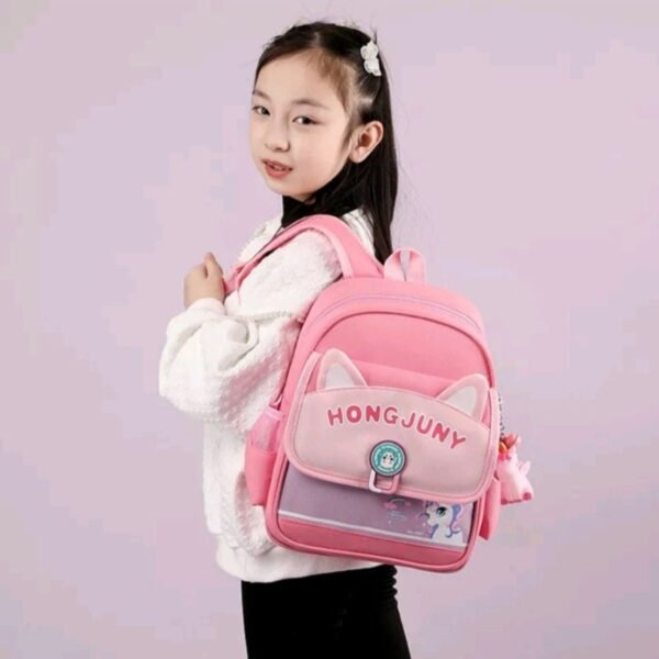Character Printed Backpack for Kids | Primary School Backpack | Unisex | 33x26 Cm | Assorted Colors | OPP Packing - Image 7