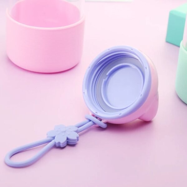 Rabbit Glass Bottle for Kids with Silicone Sleeve | Leak-Proof | 300 Ml | Box Packing - Image 5