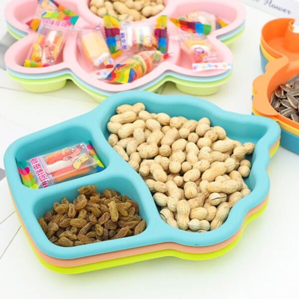 Ice-Cream Shape Plate different colors on decorative background