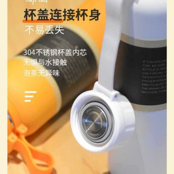 Stainless Steel Double Wall Bottle | with Strainer & Carry Band | Airtight & Leak-Proof | 600Ml & 1200 ML | Assorted Colors | Box Packing - Image 13