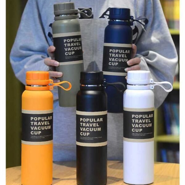 Double Wall Bottle different colors on decorative background