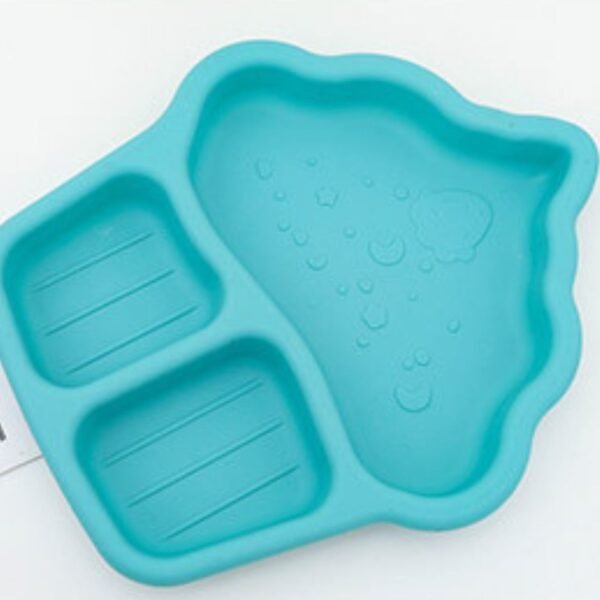 Plastic Ice-Cream Shape Plate for Kids | Dinner & Snacks Plate | 22x26cm | Assorted Colors | OPP Packing - Image 4