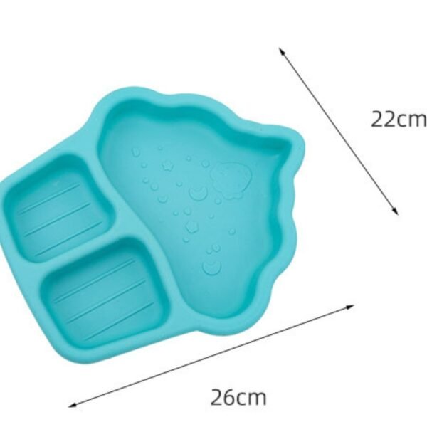 Plastic Ice-Cream Shape Plate for Kids | Dinner & Snacks Plate | 22x26cm | Assorted Colors | OPP Packing - Image 5