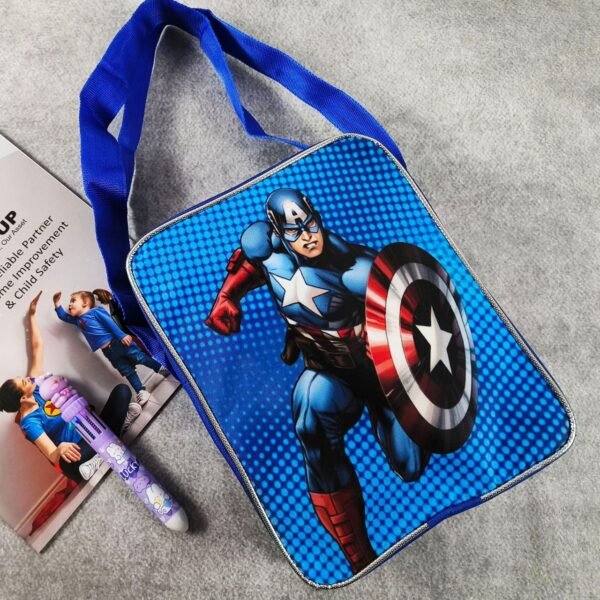 Polyester Cartoon Printed Square Sling Bag with Adjustable Strap & Zipper Closure | 25x9x25 | OPP Packing - Image 5