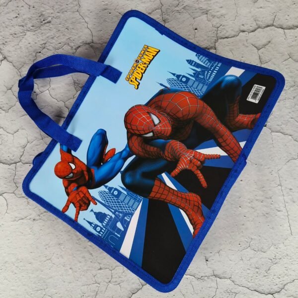 Character Printed PVC Folder Bag for Kids with Zipper | 33 X 26 Cm | Waterproof | Assorted Printes & Colors | OPP Packing - Image 6