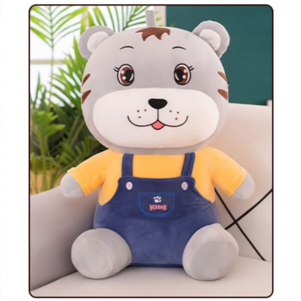 Baby Tiger Shape Soft Toys for Kids | 30 Cm | Plushie Toys | Assorted Colors | OPP Packing - Image 2