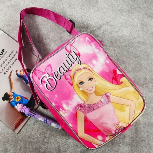 Polyester Cartoon Printed Square Sling Bag with Adjustable Strap & Zipper Closure | 25x9x25 | OPP Packing - Image 10