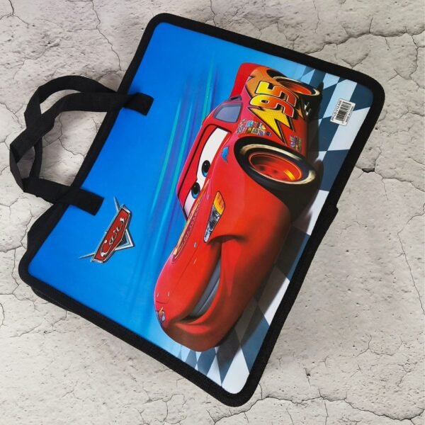 Character Printed PVC Folder Bag for Kids with Zipper | 33 X 26 Cm | Waterproof | Assorted Printes & Colors | OPP Packing - Image 2