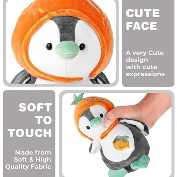 Cute Penguin Shape Plush Toy | 25 Cm | Soft Toys | Imported Fabric | Assorted Colors | OPP Packing - Image 5