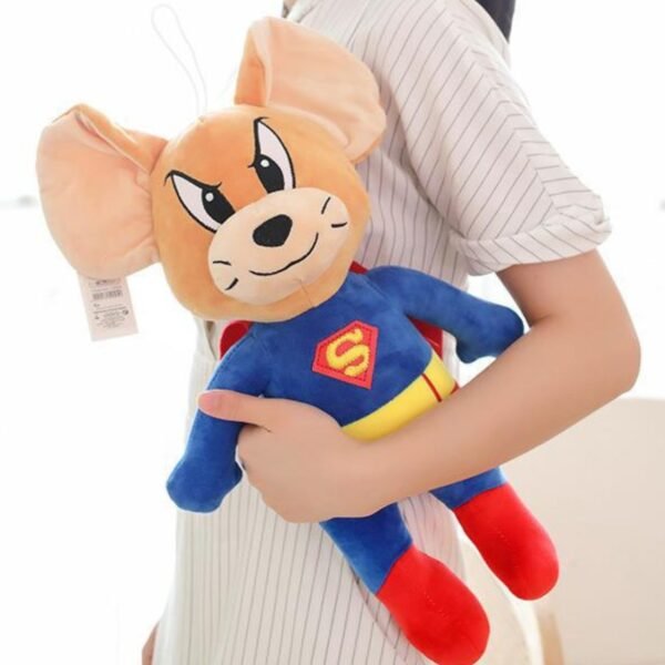 Cartoon Shape Plush Toy blue colors on white background