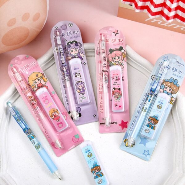 Kawaii Printed Click Pencil with Extra Nib for Kids | 0.7 MM | Assorted Colors | Display Box Packing - Image 9