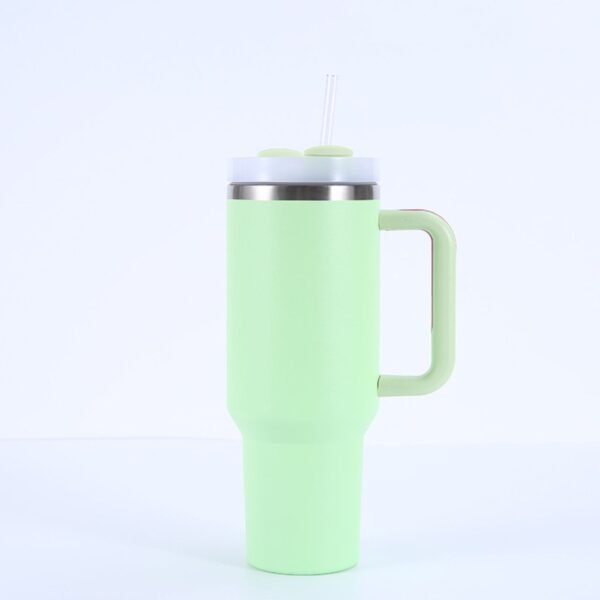 Stainless Steel Insulated Tumbler with Handle & Straw | 1200 ML | Assorted Colors | Box Packing - Image 6