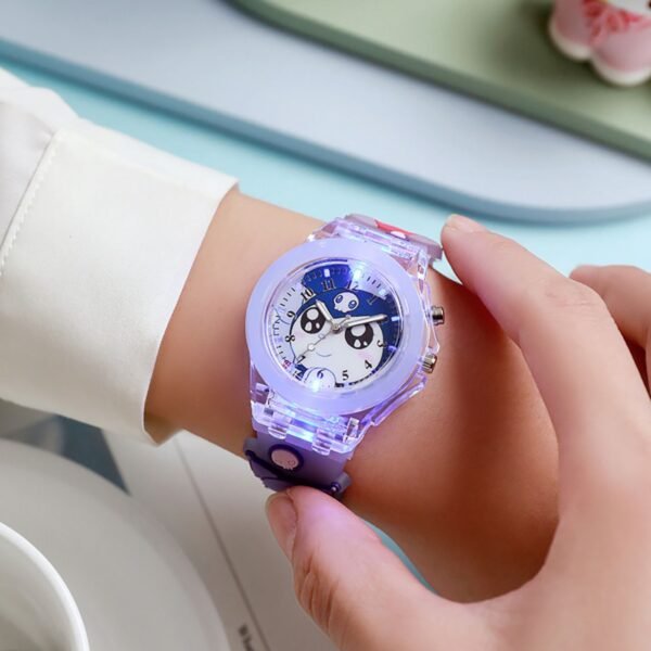 Cute Kawaii Printed Wrist Watch for Kids with Colorful Light | Silicone Belt | Printed Gift Box Packing - Image 6