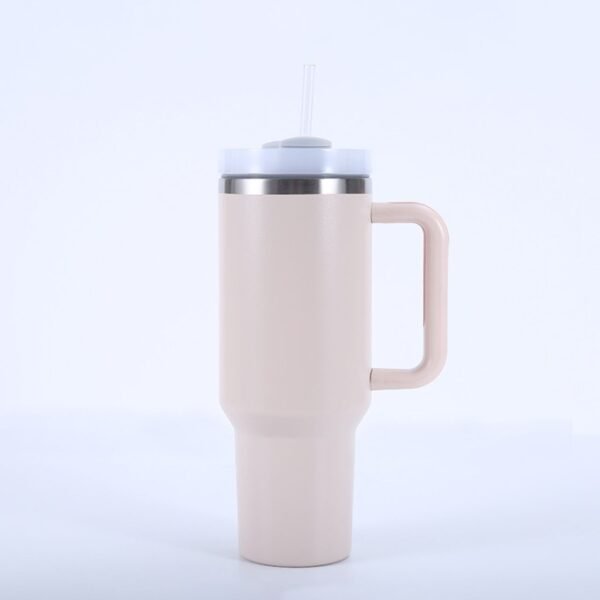 Stainless Steel Insulated Tumbler with Handle & Straw | 1200 ML | Assorted Colors | Box Packing - Image 5