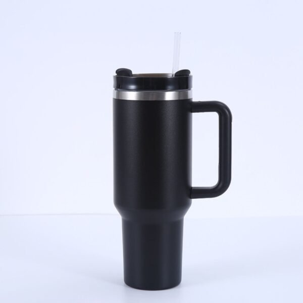Stainless Steel Insulated Tumbler with Handle & Straw | 1200 ML | Assorted Colors | Box Packing - Image 4