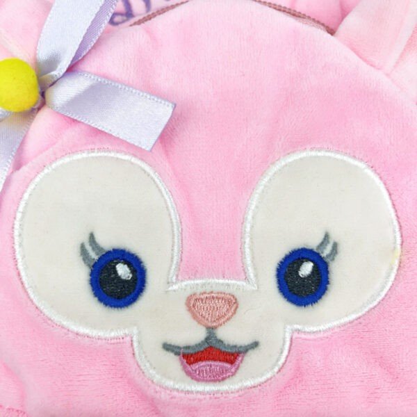 Velvet 2 Pocket Hand Bag for Kids | with Zipper & Handle | 21x23 Cm | Cartoon Printed | Assorted Colors | OPP Packing - Image 11