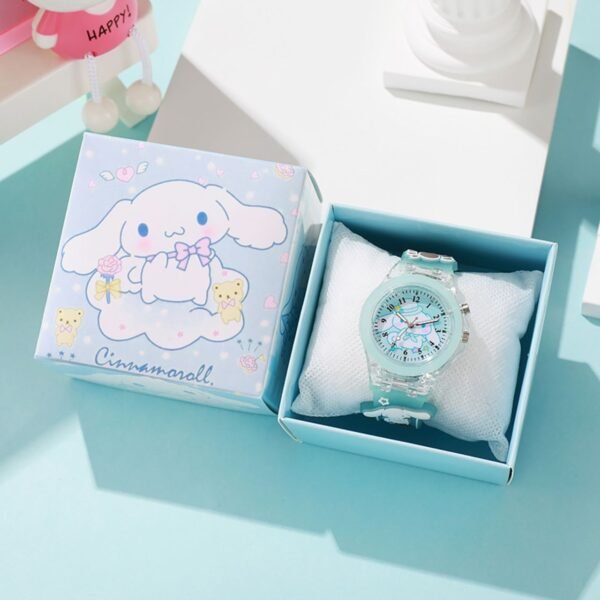 Cute Kawaii Printed Wrist Watch for Kids with Colorful Light | Silicone Belt | Printed Gift Box Packing - Image 9