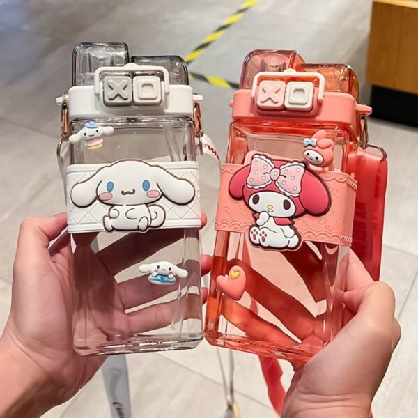 Cartoon Printed Sipper for Kids | Double Sipper | Airtight & Leak-Proof | 580 ML | Box Packing - Image 7