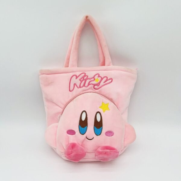 Velvet 2 Pocket Hand Bag for Kids | with Zipper & Handle | 21x23 Cm | Cartoon Printed | Assorted Colors | OPP Packing - Image 5