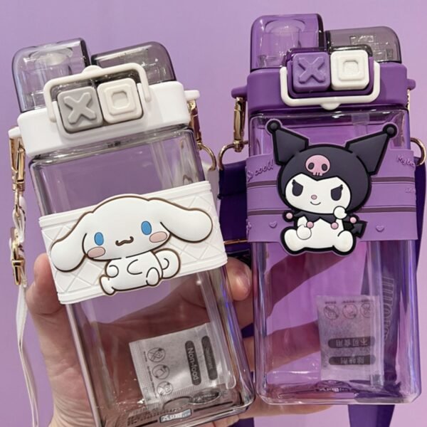 Cartoon Printed Sipper for Kids | Double Sipper | Airtight & Leak-Proof | 580 ML | Box Packing - Image 6