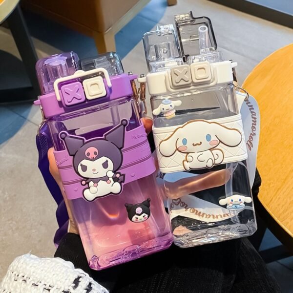 Cartoon Printed Sipper for Kids | Double Sipper | Airtight & Leak-Proof | 580 ML | Box Packing - Image 5