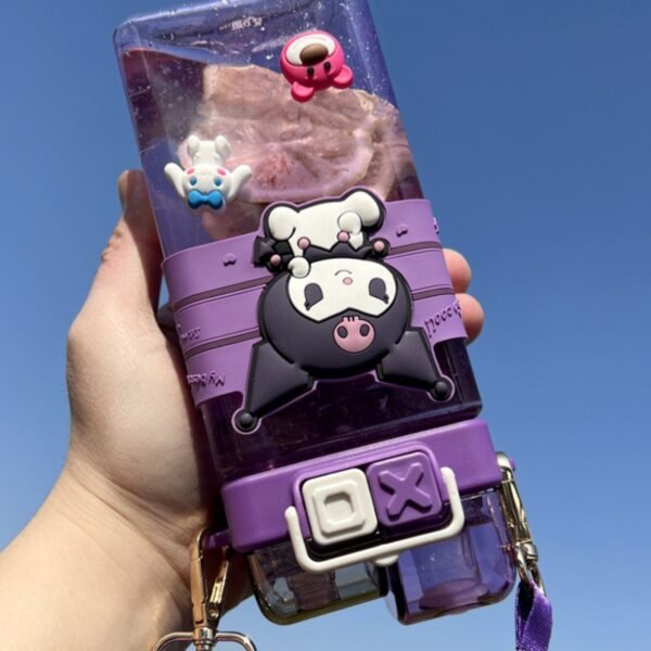 Cartoon Printed Sipper for Kids | Double Sipper | Airtight & Leak-Proof | 580 ML | Box Packing - Image 8