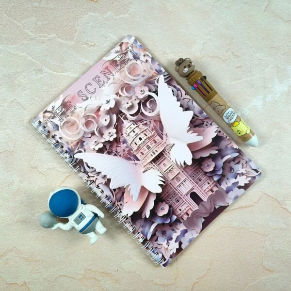 Printed Spiral Binding Diary Simple Thick and Cute B5 Korean Style | 25X17.5 CM | 26 Page | Assorted Design & Colors | OPP Packing - Image 13