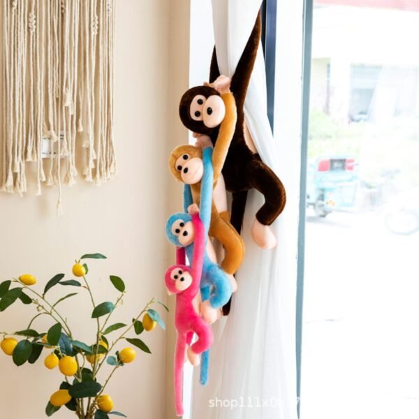 Shoulder Hanging Monkey Shape Plush Toy for Kids | 40 Cm | Assorted Colors | OPP Packing - Image 6