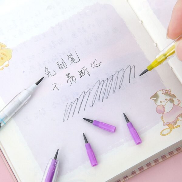 Cute Cartoon Head Dhakka Pencils for Kids | 0.7 mm Nib | Sharping Free Pencils | Display Box Packing - Image 5