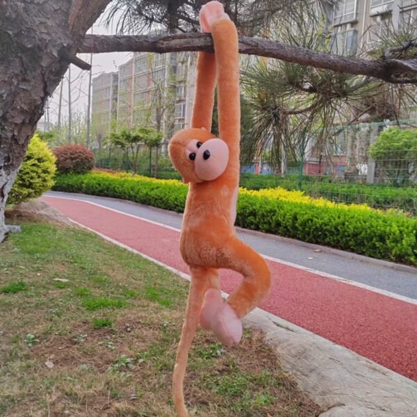 Shoulder Hanging Monkey Shape Plush Toy for Kids | 40 Cm | Assorted Colors | OPP Packing - Image 4