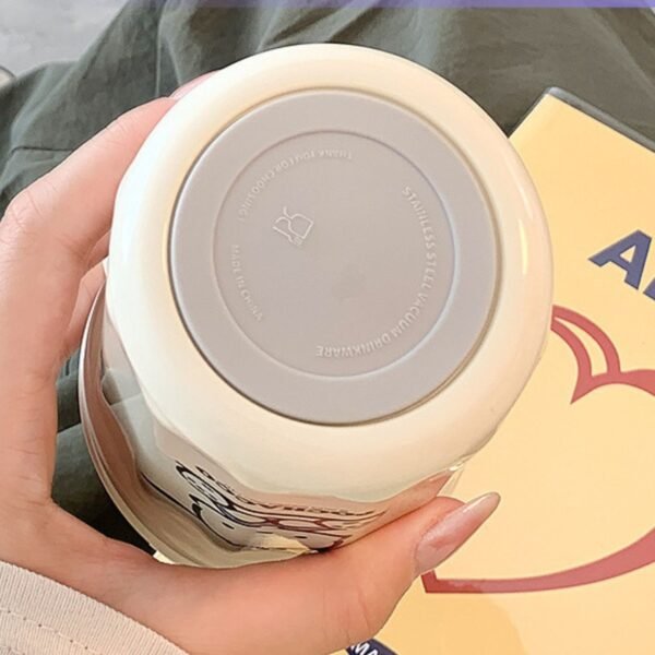 Cute Cartoon Printed Insulated Coffee Tumbler | 600 ml | Airtight & Leak-Proof | Assorted Colors | Box Packing - Image 9