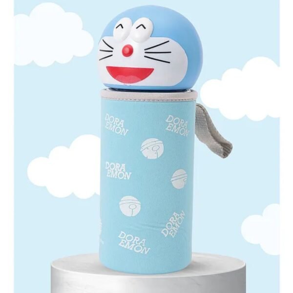 Borosilicate Glass Bottle Blue Color on decorative background