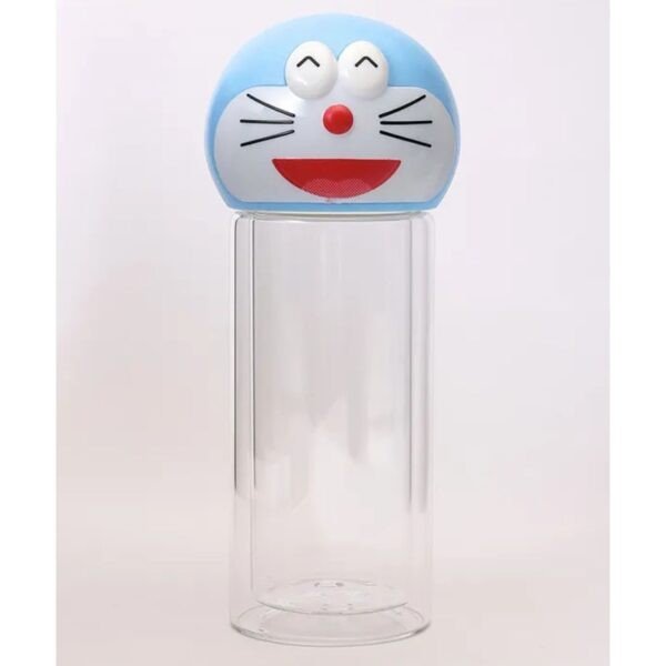 Borosilicate Glass Bottle with Cover | Double Wall Insulations | 320 ML | Wide Mouth | Leakproof | Box Packing - Image 5