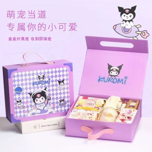 Cartoon Printed Hamper Gift Box | 2 Pcs Set | Hard Sturdy Cardboard | Birthday Return Gift Box | OPP Packing - Image 3