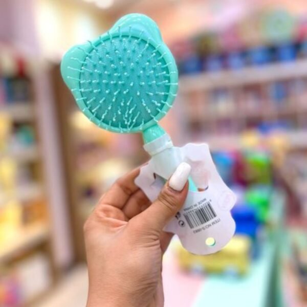 Cute Design Hair Brush for Kids | Soft Bristles Anti-static Airbag | Glitter | Assorted Design | OPP Packing - Image 5