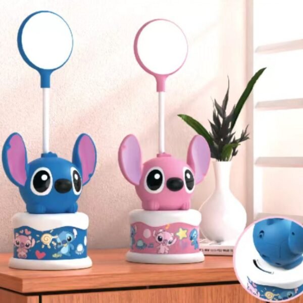 Kawaii Theme Table Lamp with USB Cable | Rechargeable | 360° Rotation | Night LED Light with Sticker | Assorted Design & Prints | Box Packing - Image 4