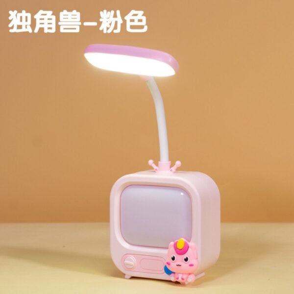 Television Shape Table Lamp with USB Charging Cable | Rechargeable | 360° Rotation | Night Lamp | Assorted Colors | Box Packing - Image 3