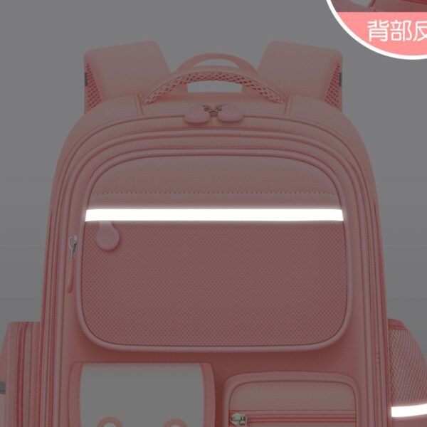 Unisex Collage Backpack | 5 Compartment | 39*18*28 CM | Waterproof & Zip Closure | Assorted Colors | OPP Packing - Image 6